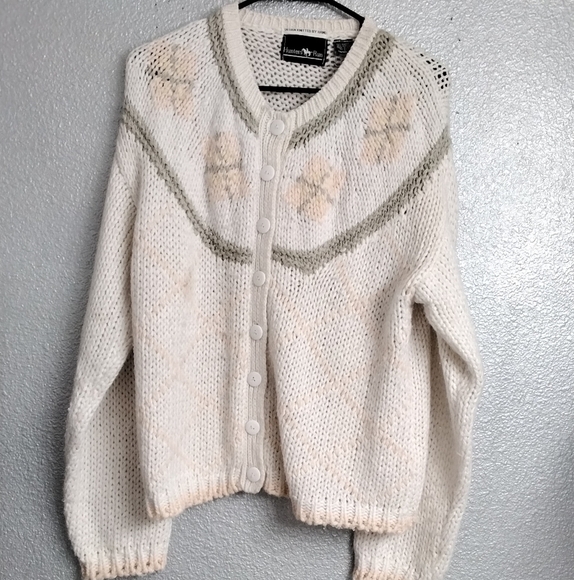 Hunters Run Women's Knitted Button Down Cardigan Size L - Picture 5 of 8